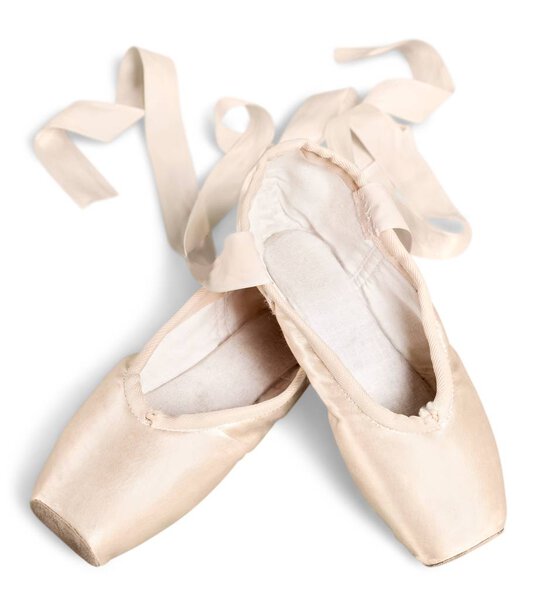 Ballet Pointe Shoes on Background