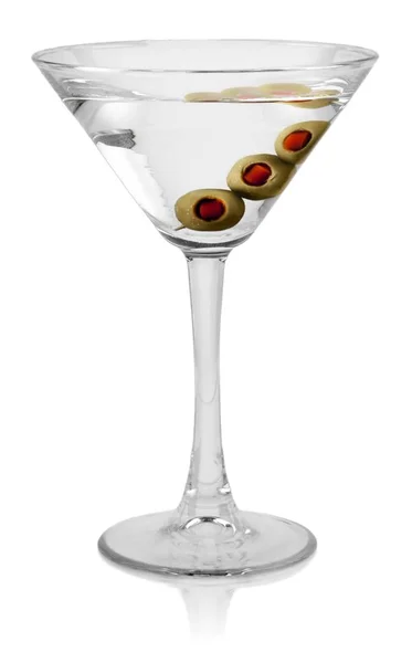 Martini i glas med Oliver — Stockfoto