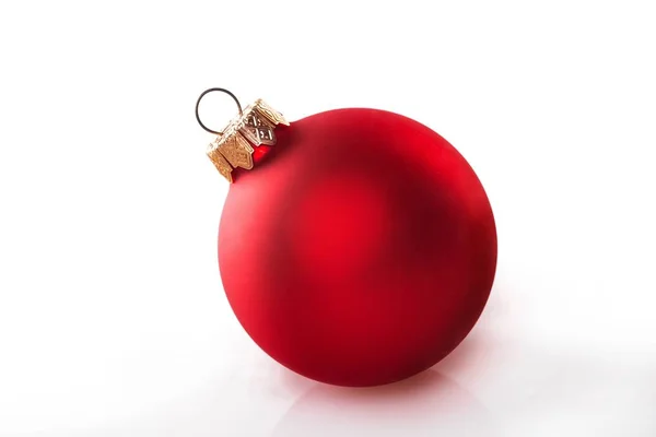 Boże Narodzenie Red Ball Tle — Zdjęcie stockowe