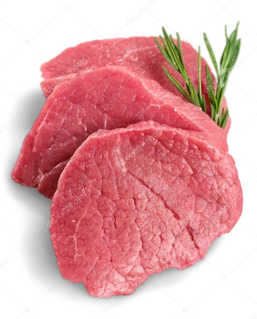 Raw Meat slices