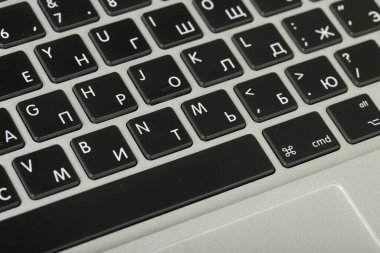 bilgisayar klavyesi yakın çekim görüntüsü