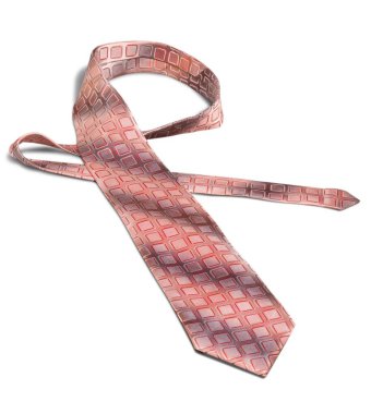 Erkek kravatı beyaz arkaplanda izole edilmiş