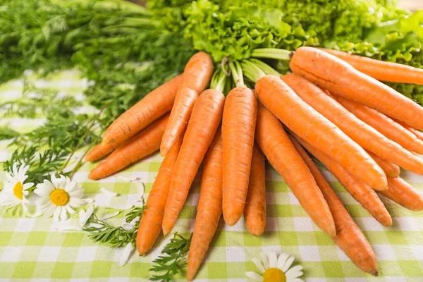 Frische Reife Möhren Nahaufnahme — Stockfoto