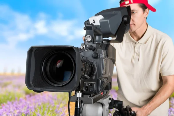 Camera Operator Background — Stock Photo, Image