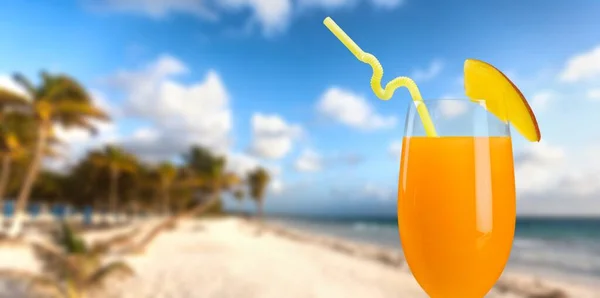 Cocktail Beach Background — Stock Photo, Image