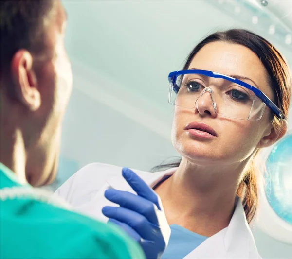 Portrait Young Girl Having Dentist Examination — Stock Photo, Image