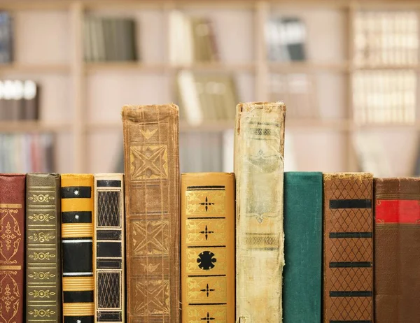 Alte Bücher Aus Nächster Nähe — Stockfoto