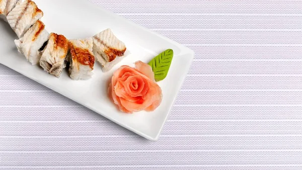 Sushi Broodjes Bord — Stockfoto