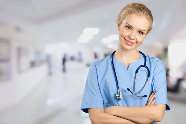 Portrait Young Female Doctor — Stock Photo, Image