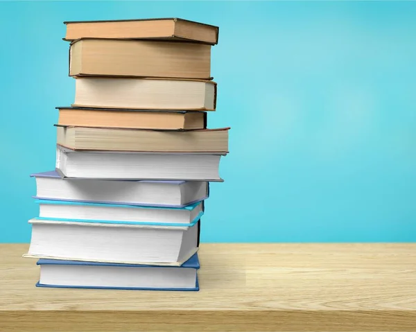 stack of books isolated on background