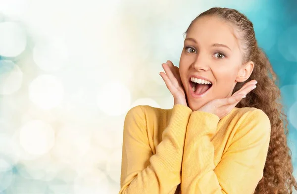 Happy Girl Background — Stock Photo, Image