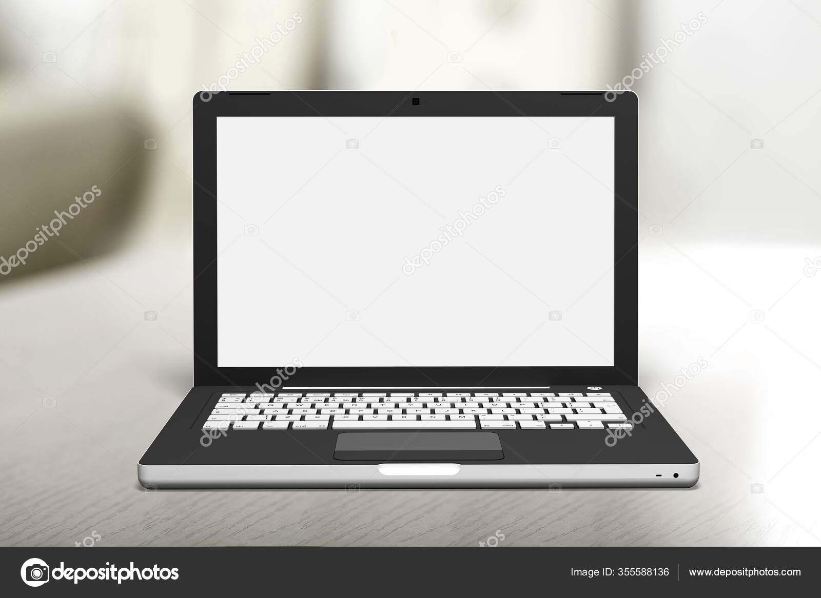 Ordinateur Portable Avec Ecran Vide Isole Arriere Plan Image Libre De Droit Par Billiondigital C