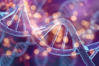 DNA molekül yapısına sahip biyokimya bilimi kavramı
