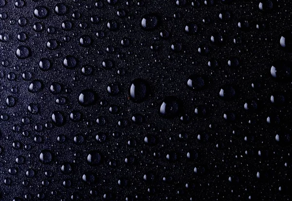 Water Drops Black Background — Stock Photo, Image