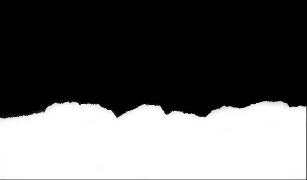 Papel Branco Isolado Sobre Fundo Preto — Fotografia de Stock