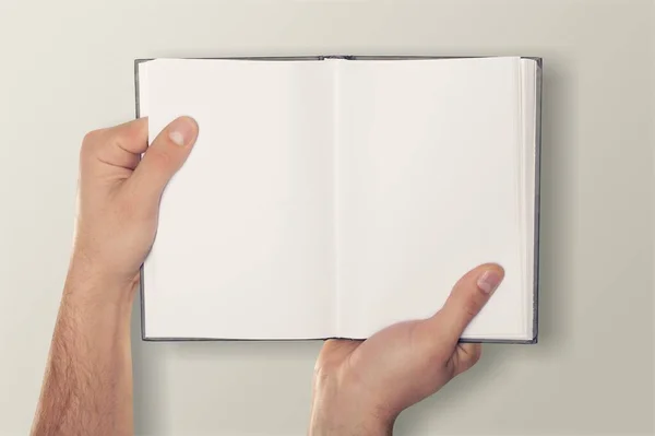 Notebook in bianco sullo sfondo — Foto Stock