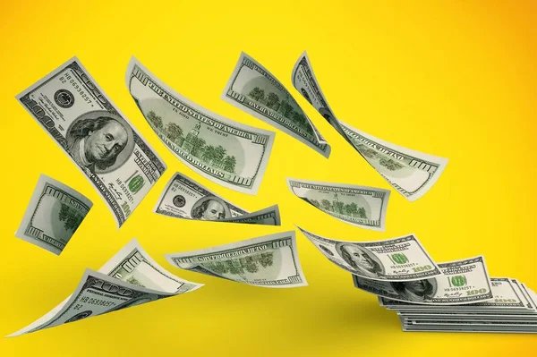 Money Background 100 Dollar Bills — Stock Photo, Image