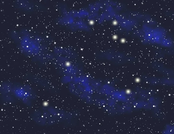 Fondo Nocturno Estrellas Brillantes — Foto de Stock
