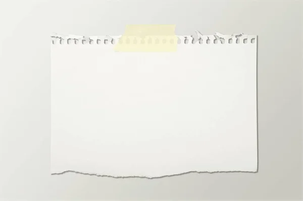 Пустая Бумага Тенью Белом Фоне — стоковое фото