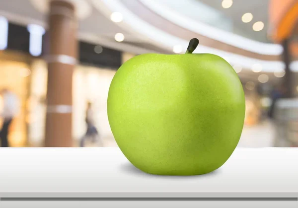 Zbliżenie Świeżego Zielonego Jabłka — Zdjęcie stockowe