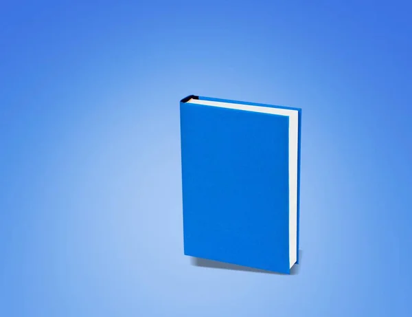 Libro Azul Sobre Fondo Abstracto —  Fotos de Stock
