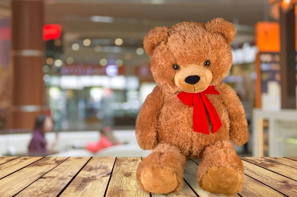 Urso Bonito Teddy Isolado Fundo — Fotografia de Stock