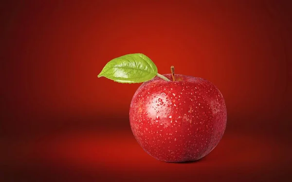 Close Fresh Red Apple — Stock Photo, Image