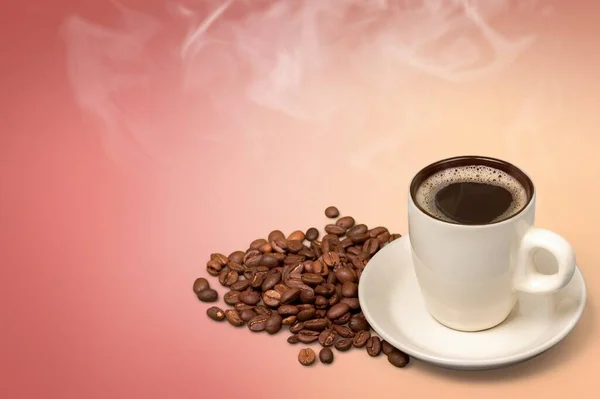 Black Coffee Cup Background — Stock Photo, Image