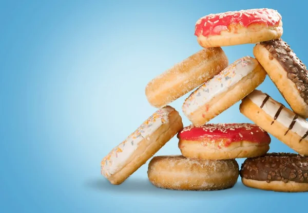 Different Assorted Donuts Colorful Icing — Stock Photo, Image