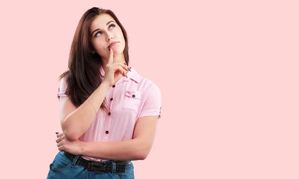 Retrato Jovem Bela Mulher — Fotografia de Stock