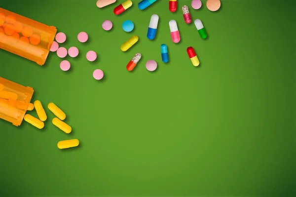 Many Colorful Pills Background — Stock Photo, Image
