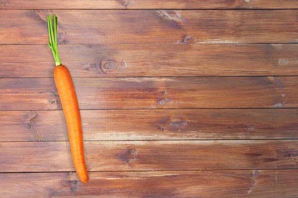 Fresh Carrot Wooden Background — Stock Photo, Image