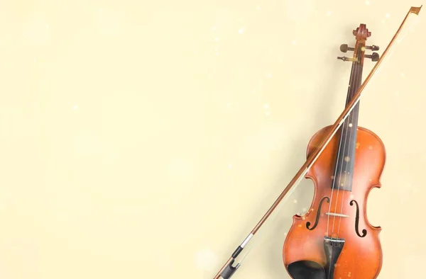 Скрипка Светлом Фоне — стоковое фото