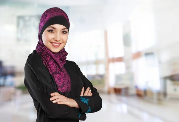 Portrait Young Muslim Woman Hijab Stock Picture