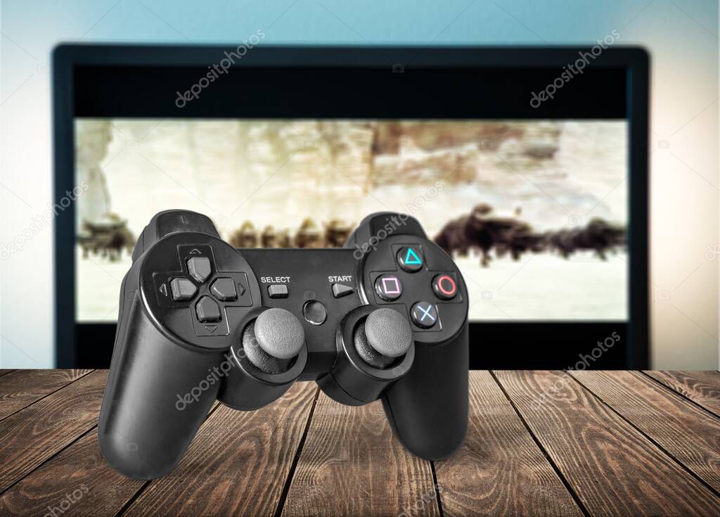 Joystick on background, isolated 