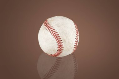 İzole edilmiş bir beyzbol topu 