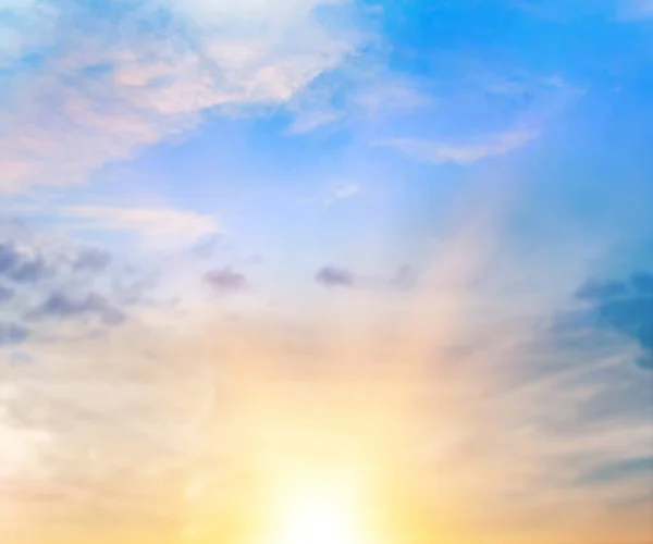 Hermoso Atardecer Cielo Fondo — Foto de Stock