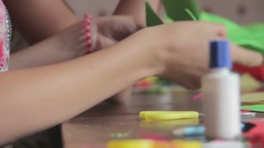 Tablo, el yapımı kağıt el sanatları çocuk yapmak