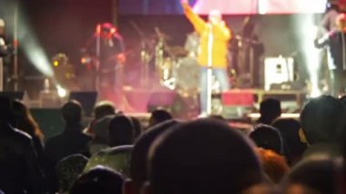 Müzik Festivali'nde konser kalabalık