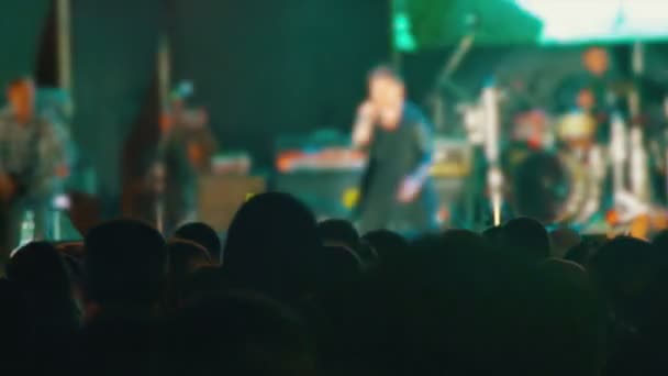 Müzik Festivali'nde konser kalabalık — Stok video