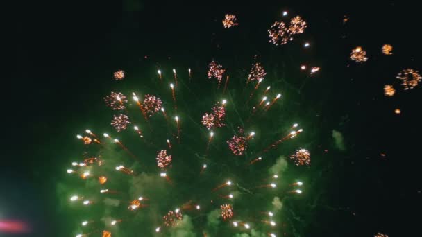 Feu d'artifice Célébration dans le ciel. Mouvement lent 