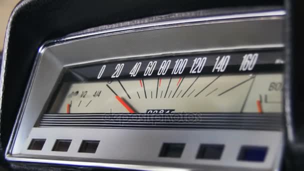 レトロな車速度計. — ストック動画