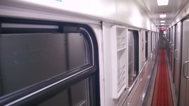 Compartimento de tren de vagón — Vídeo de stock