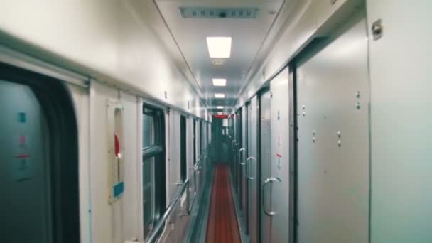 Compartimento de tren de vagón — Vídeo de stock