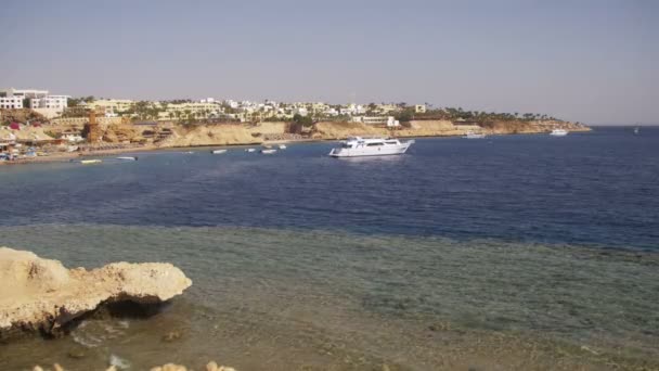 Playa en Egipto. Resort Costa del Mar Rojo — Vídeo de stock