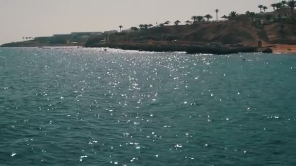 Spiaggia in Egitto. Resort Costa del Mar Rosso — Video Stock