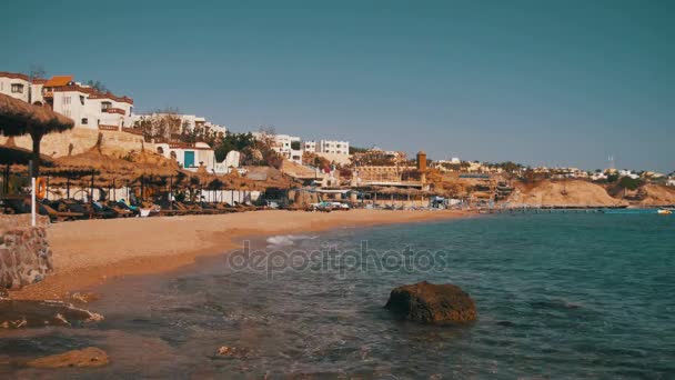 Stranden i Egypten. Resort Röda havets kust — Stockvideo