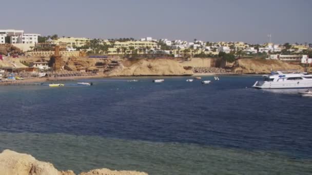 Praia no Egito. Resort Costa do Mar Vermelho — Vídeo de Stock