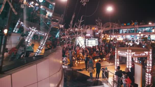 Praça do Soho à noite em Sharm El Sheikh, Egito — Vídeo de Stock