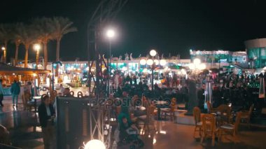 Soho Meydanı gece Sharm El Sheikh, Mısır